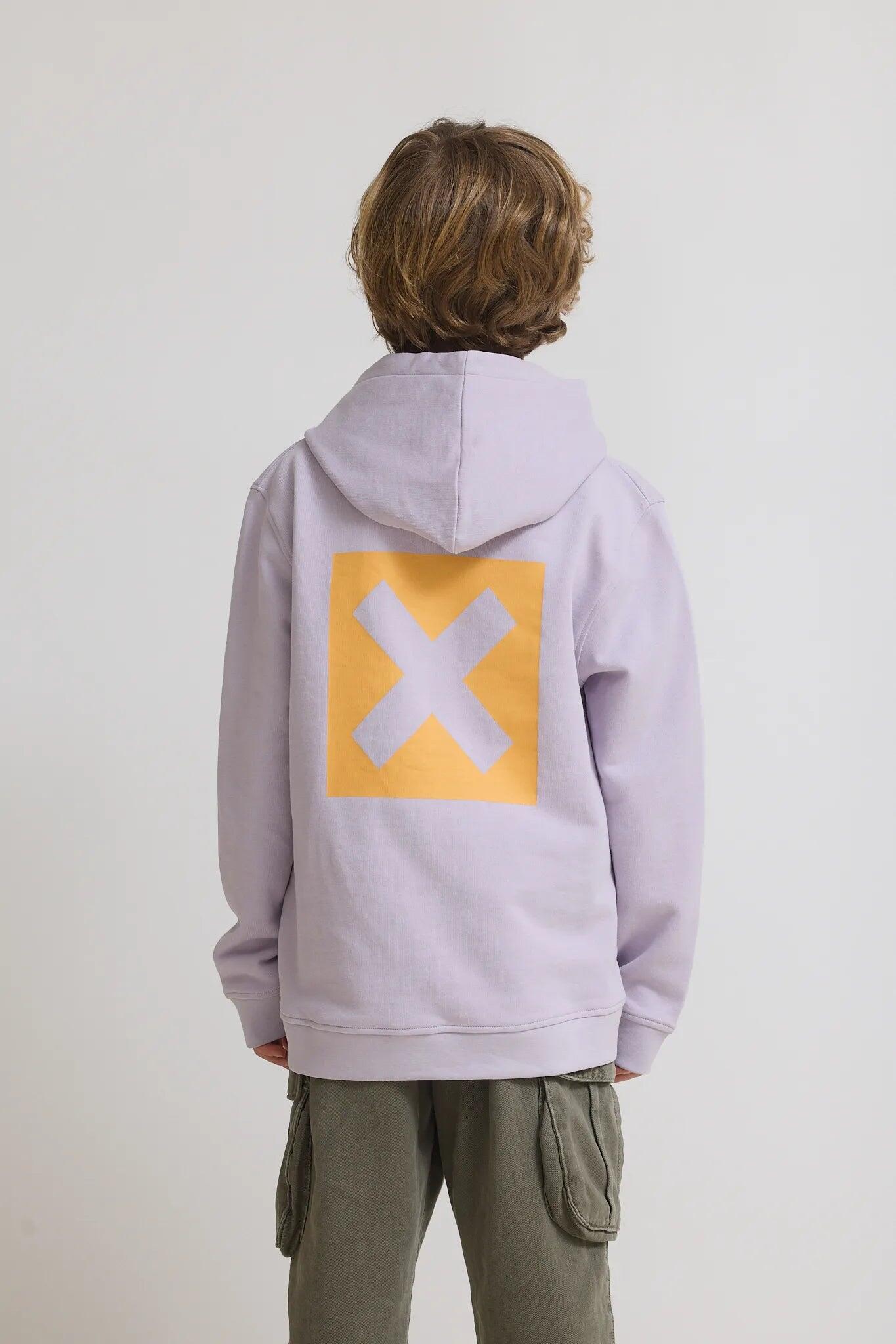 Sudadera con Capucha Kids Blue Banana Light Lilac de Algodón 100% Orgánico 2/4