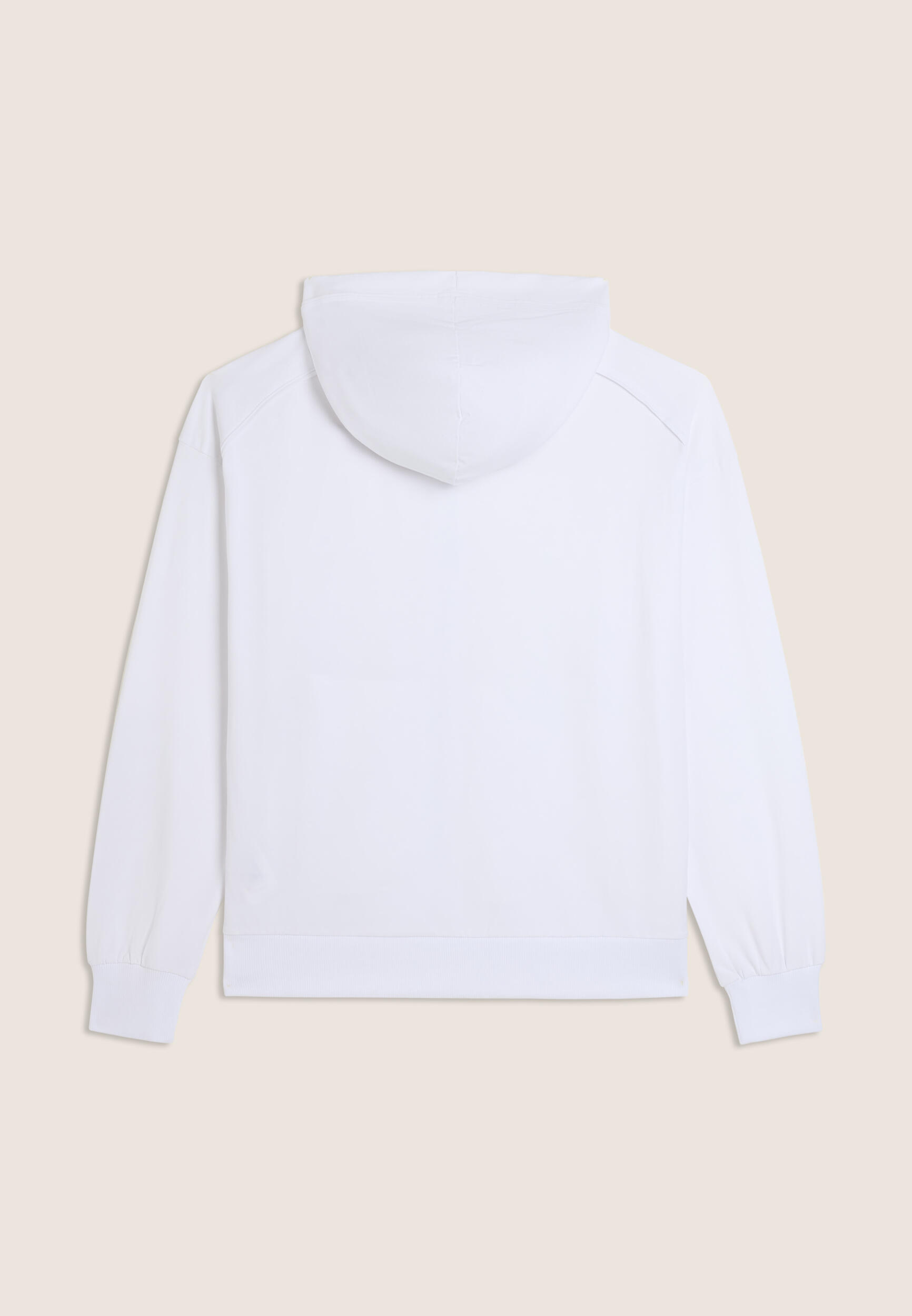 Sudadera con cremallera y capucha y logotipo perlado en la manga 2/3
