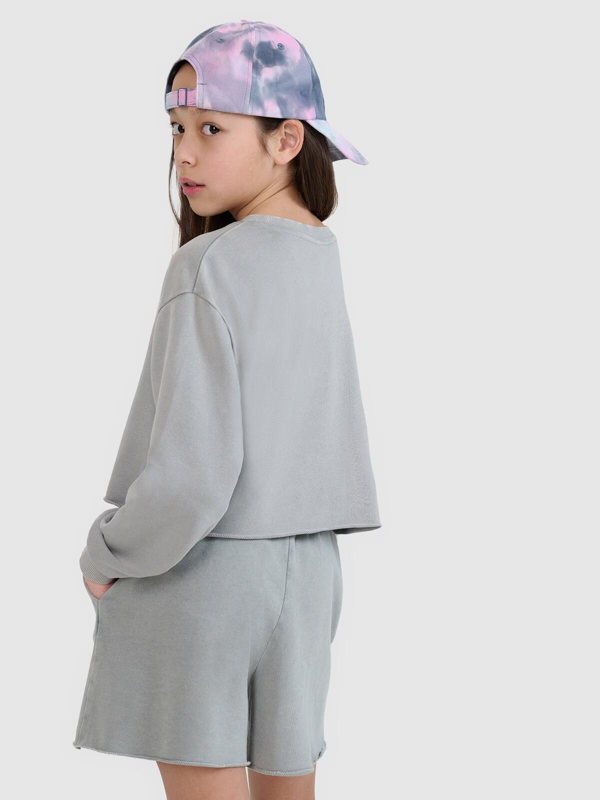 Bluza dresowa nierozpinana bez kaptura dziewczęca 4F 4FJWSS25TSWSF1504 4/5