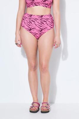 Dames bikinibroekje slipje zebraprint hoge taille shaping