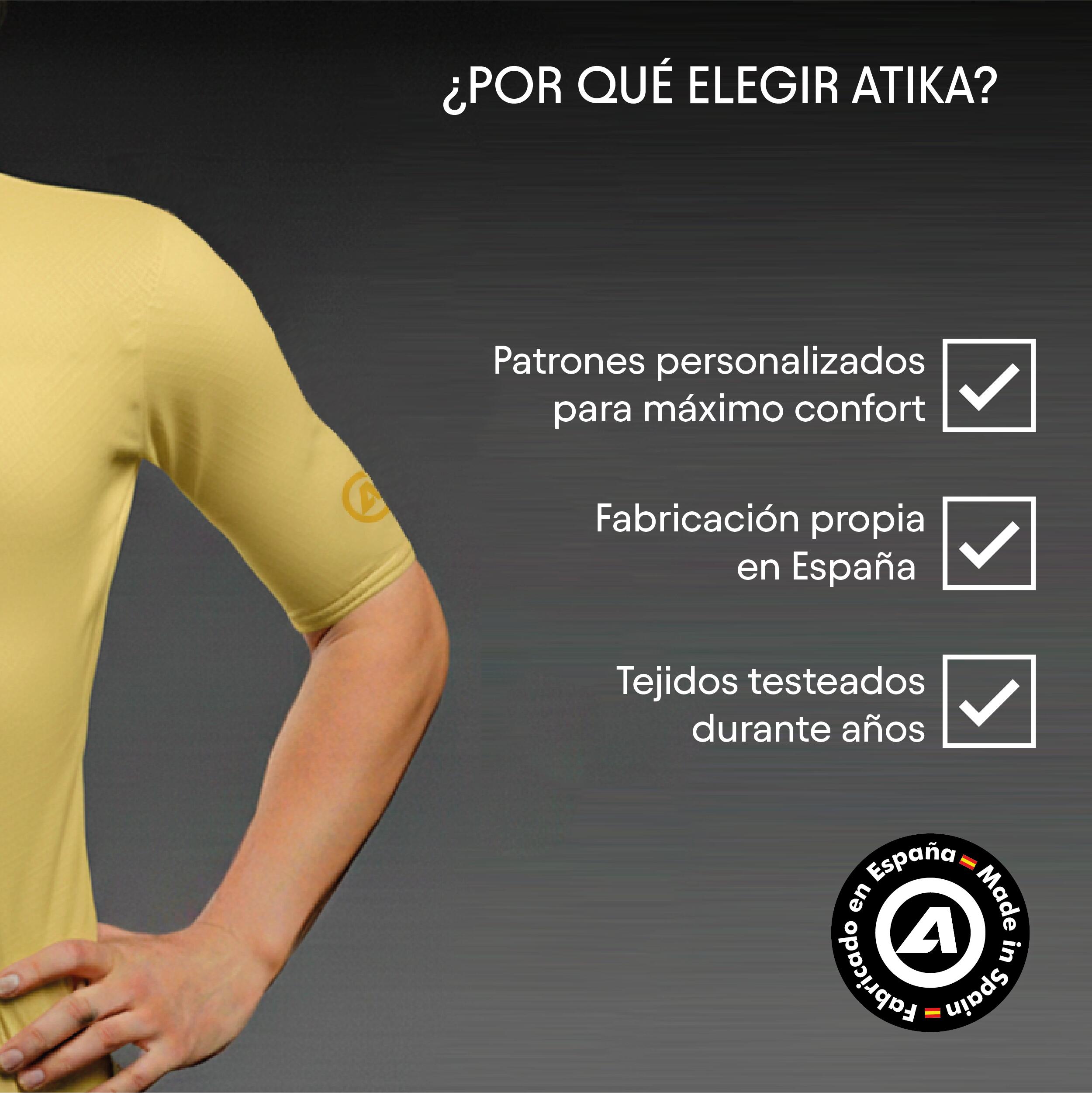 ATIKA Maillot Manga Corta Tejido Transpirable Core  – Ropa Ciclismo Hombre 7/7