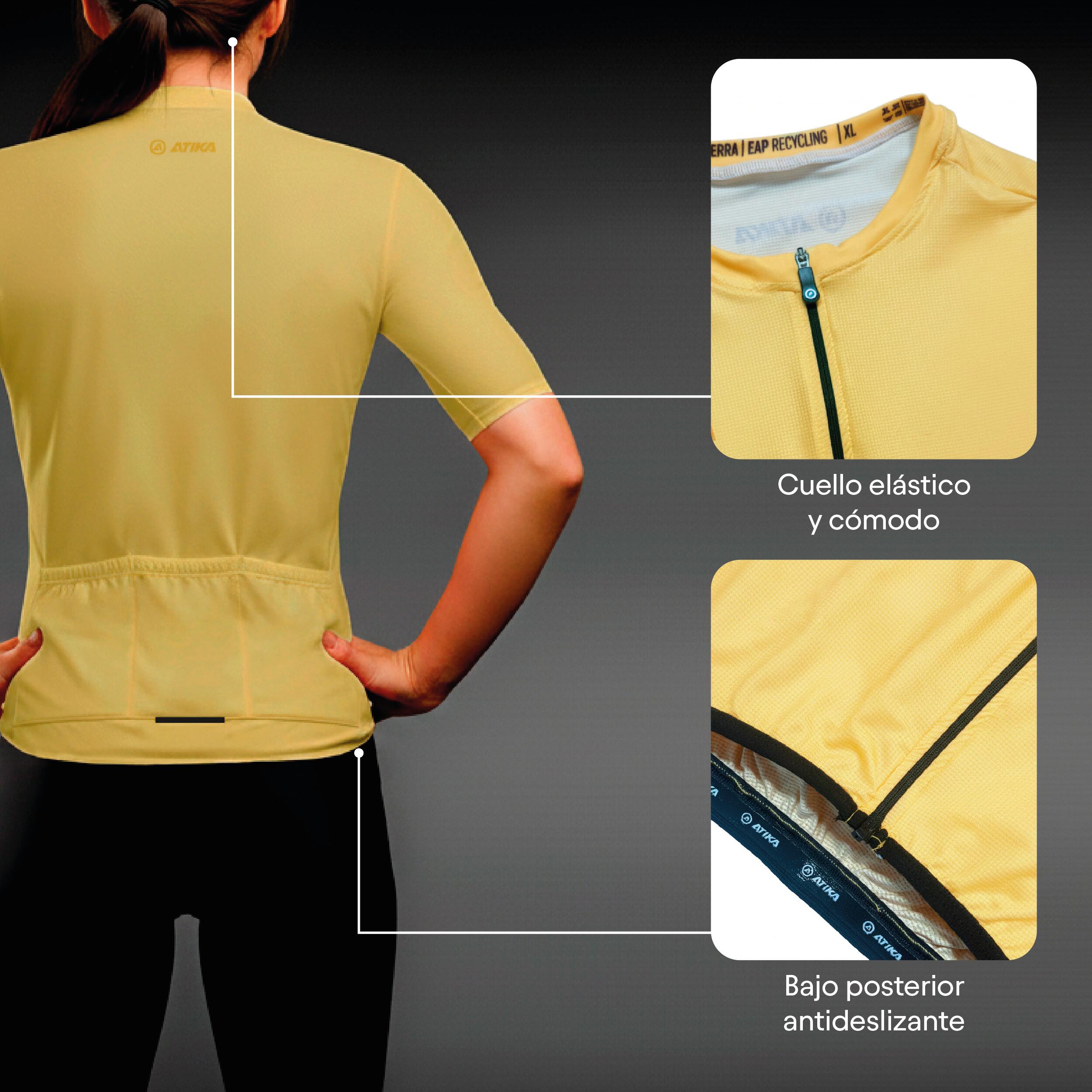 Atika Maillot Ciclismo Manga Corta Dama Modelo Core Transpirable Secado Rápido 4/6