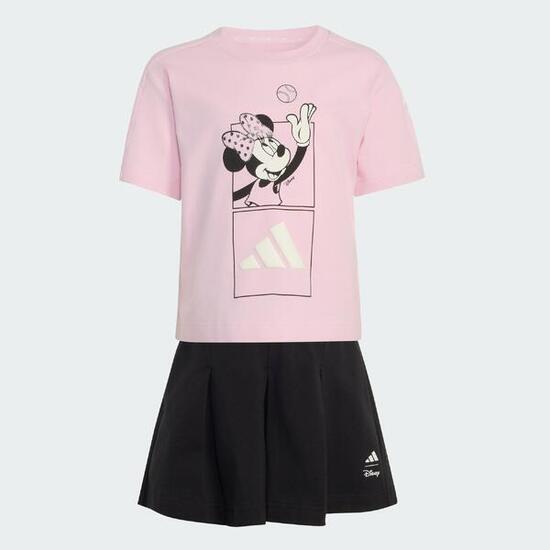 ENSEMBLE T-SHIRT JUPE-SHORT ADIDAS DISNEY MINNIE MOUSE