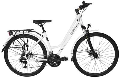 Trekkingfiets 28" adventuro style stalen frame 19" 21 versnellingen voorvering