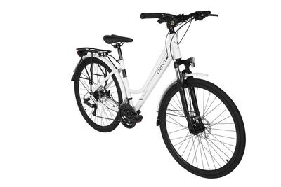 Bicicletta trekking Davi Adventuro 28" 160–185 cm 21 velocidades bianca