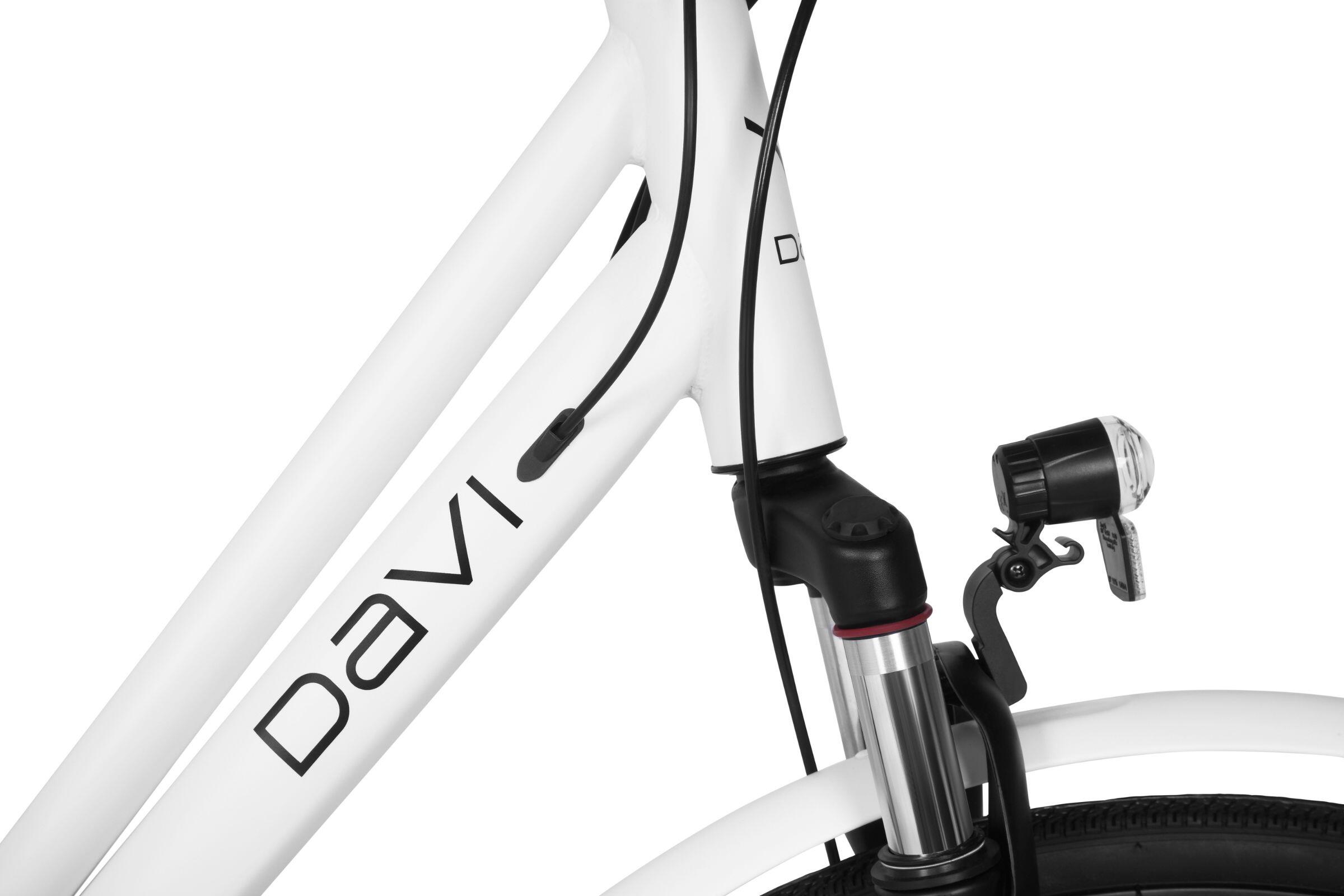 Vélo trekking Davi Vandero, 28", 160–185 cm, 21 vitesses, blanc 4/7