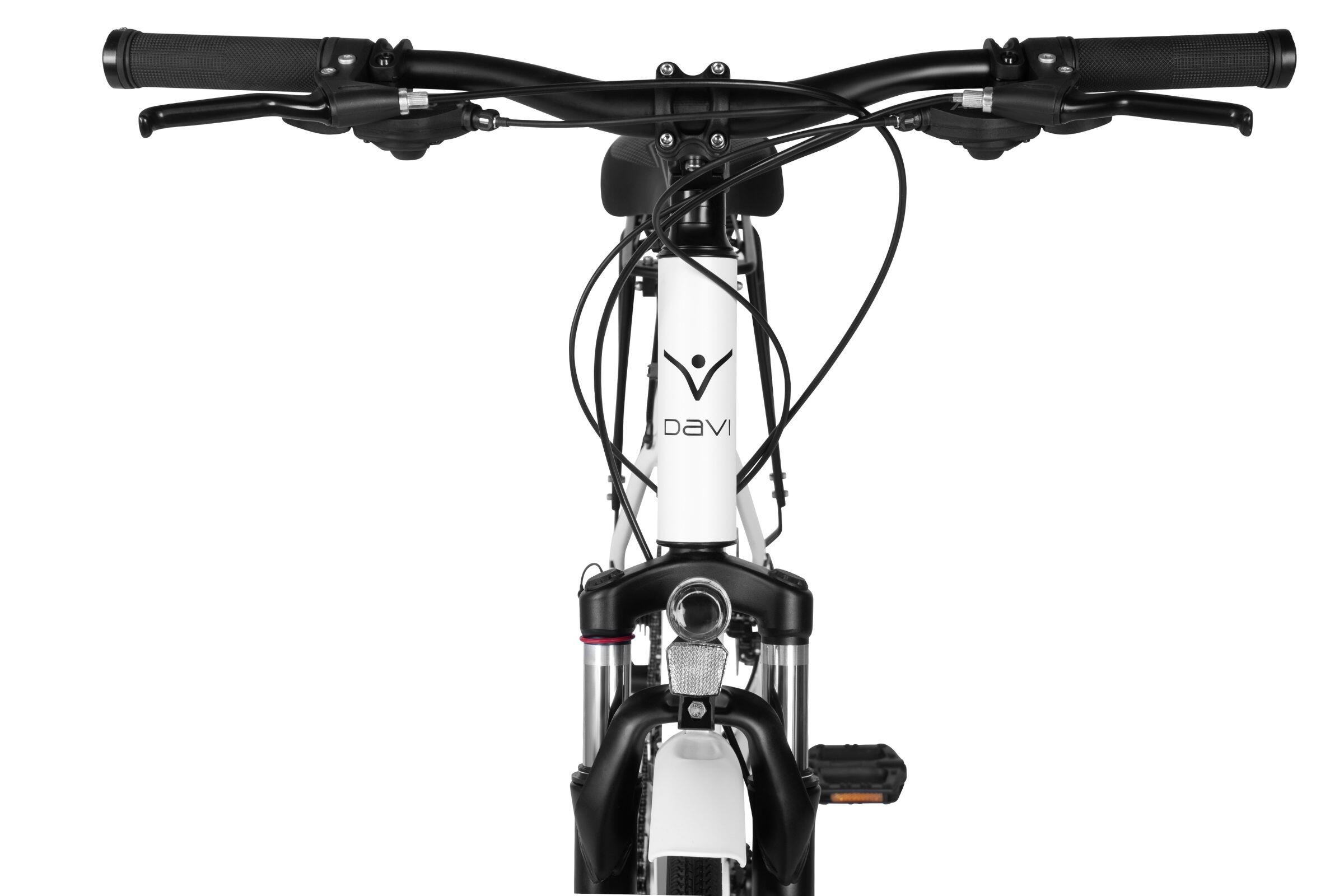 Vélo trekking Davi Vandero, 28", 160–185 cm, 21 vitesses, blanc 6/7