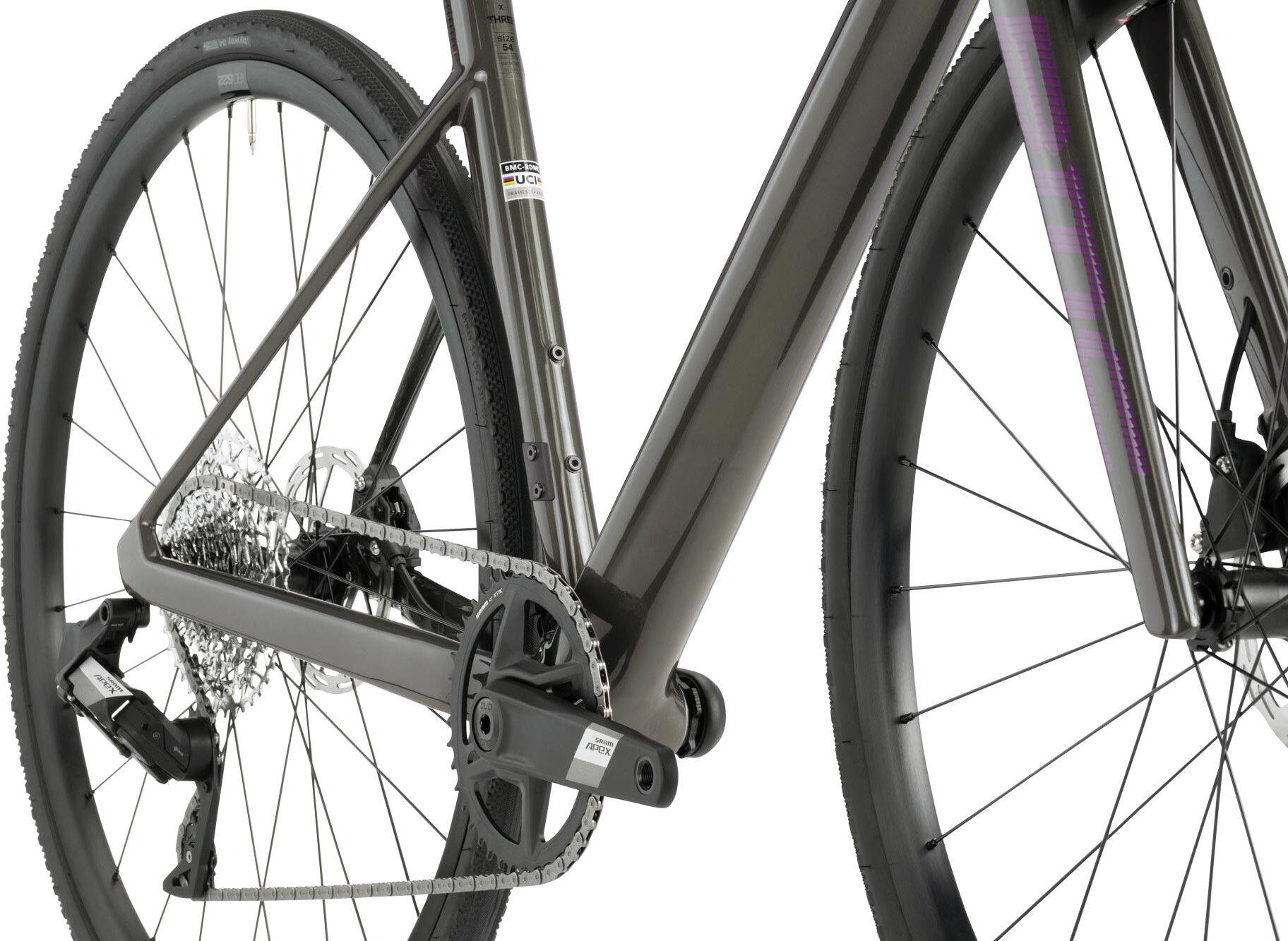 Bicicleta de estrada BMC Roadmachine X Three Sram Apex XPLR eTap AXS 12V 700 mm 3/7