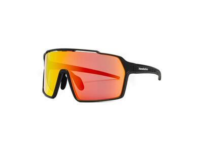 Horsefeathers neutron fietszonnebril (mat zwart/spiegelrood)