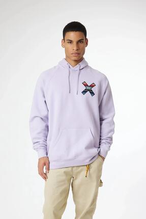 Sudadera con Capucha Blue Banana Light Lilac de Algodón 100% Orgánico