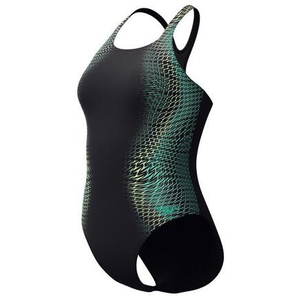 Maillot de bain Speedo Eco Endurance+ Digital Placement Medalist Noir/Vert