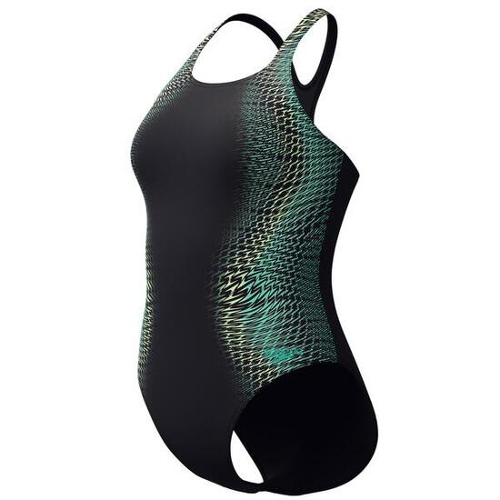 Maillot de bain Speedo Eco Endurance+ Digital Placement Medalist Noir/Vert
