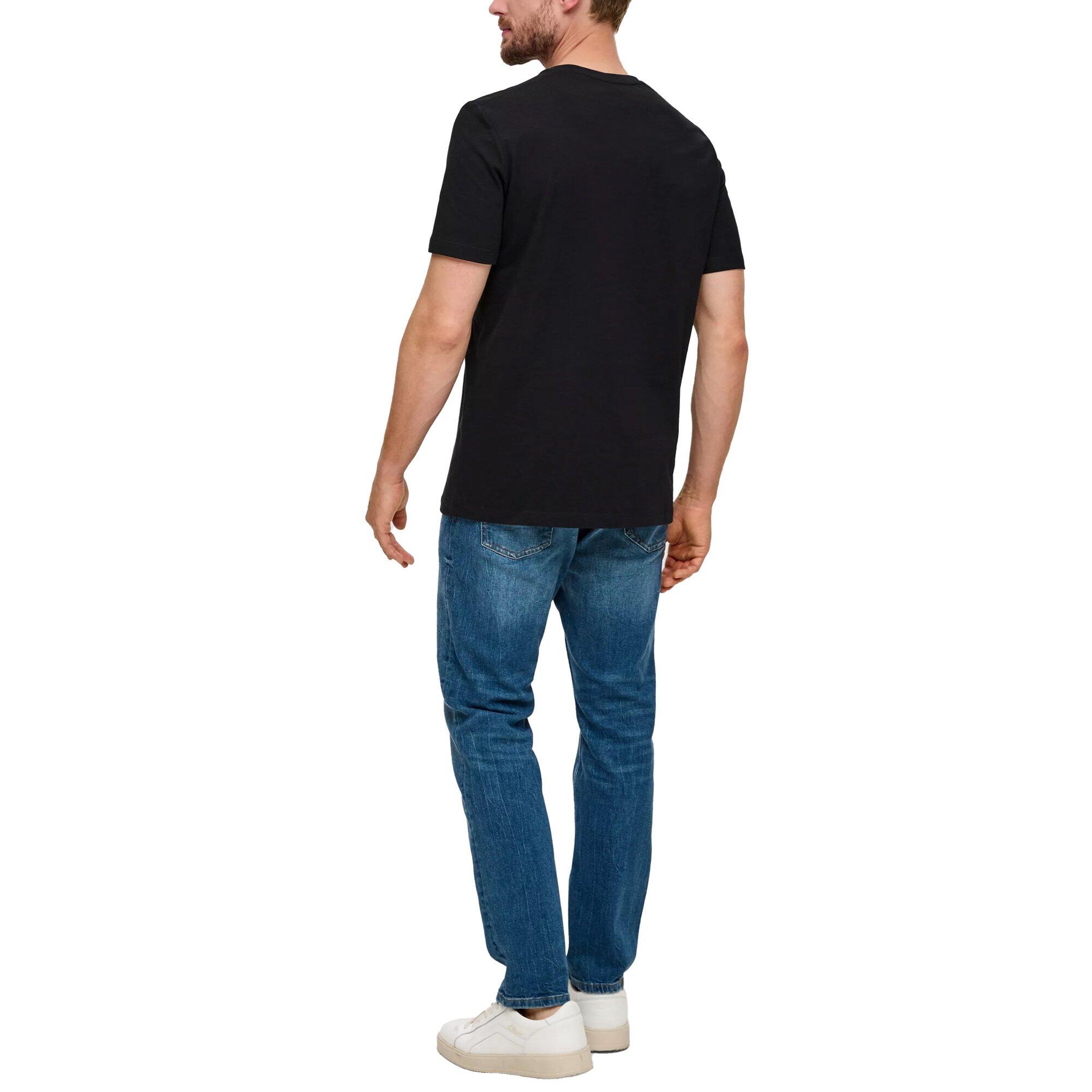 T-Shirt Herren 4er Pack Bequem sitzend-Logo T-Shirt 7/7