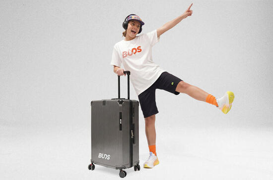 Valigia rigida da viaggio con rotelle - grande