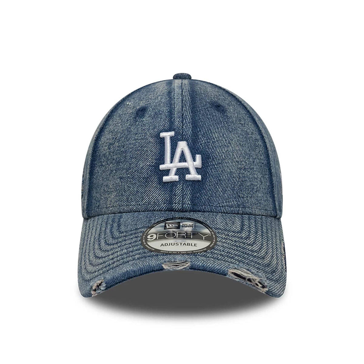 New Era 9FORTY Cap Los Angeles Dodgers MLB Acid Wash Denim pastel blue 2/5