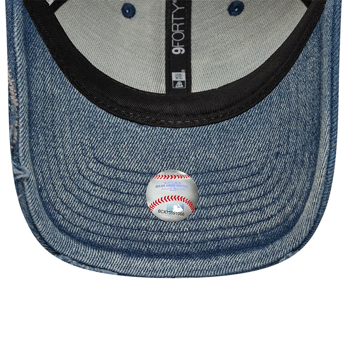 New Era 9FORTY Cap Los Angeles Dodgers MLB Acid Wash Denim pastel blue 5/5