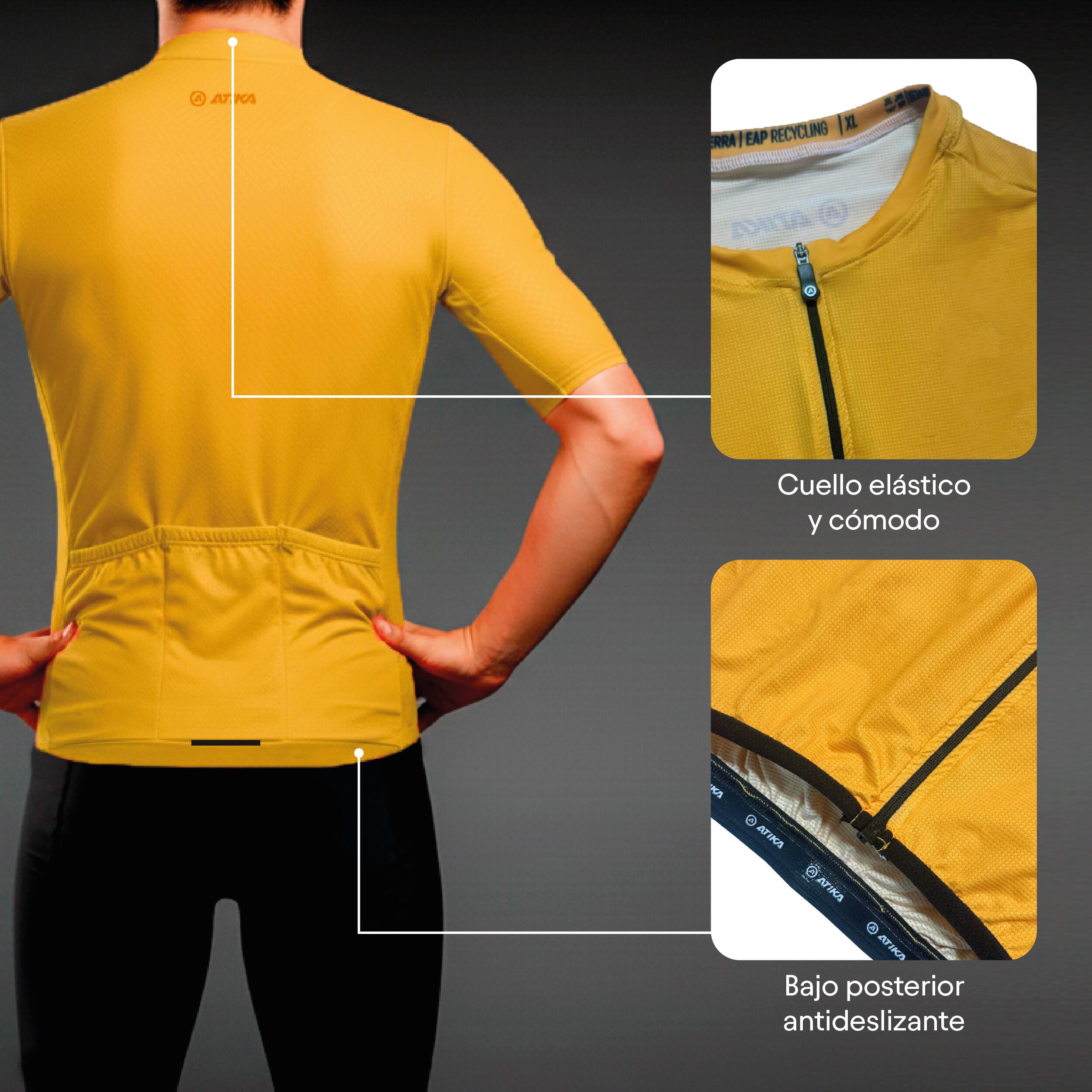 ATIKA Maillot Manga Corta Tejido Transpirable Core  – Ropa Ciclismo Hombre 5/7