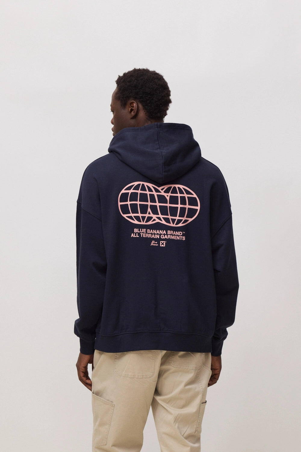 Sudadera con Capucha Blue Banana Azul Marino de Algodón 100% Orgánico 2/7