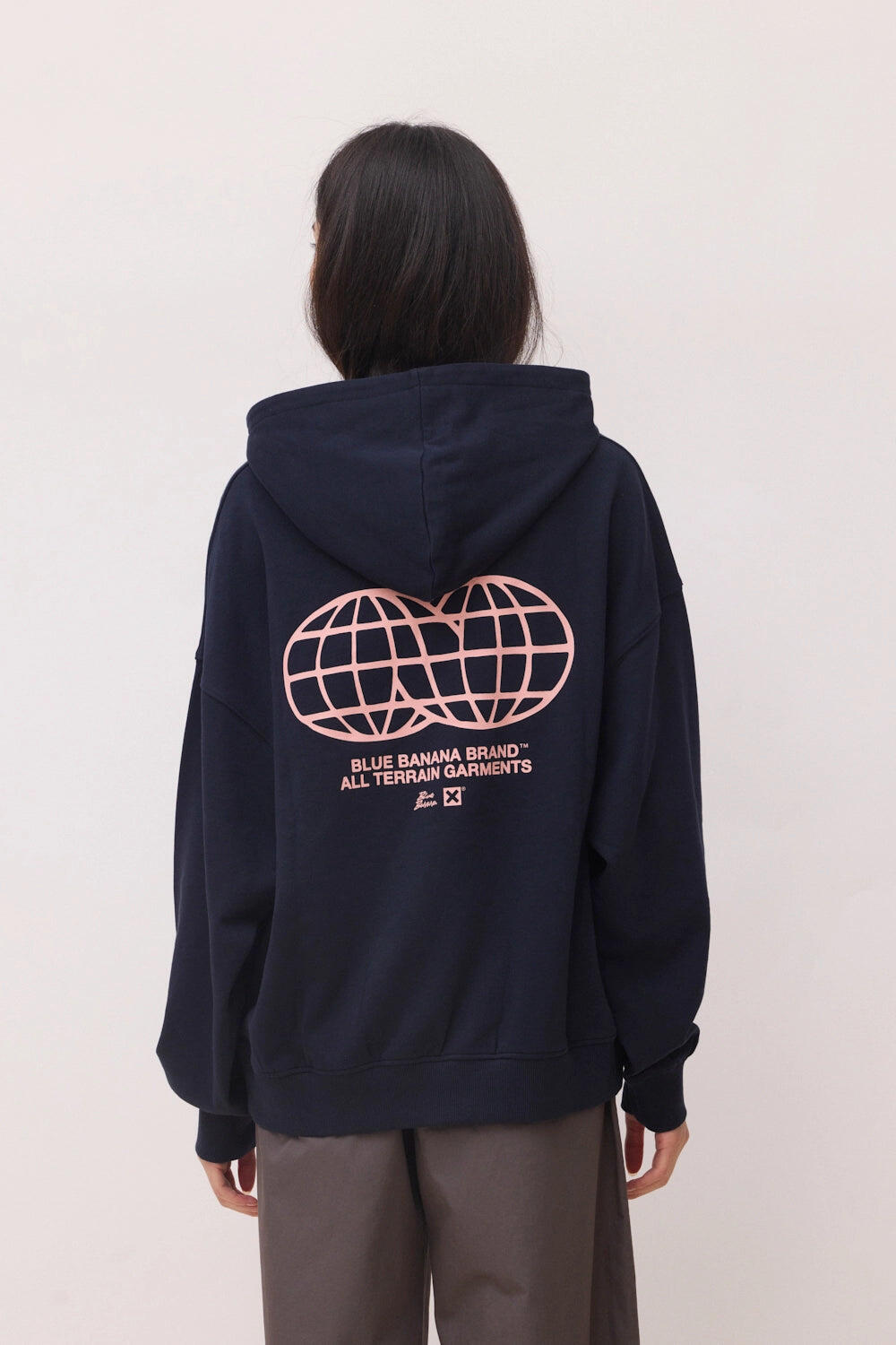 Sudadera con Capucha Blue Banana Azul Marino de Algodón 100% Orgánico 5/7