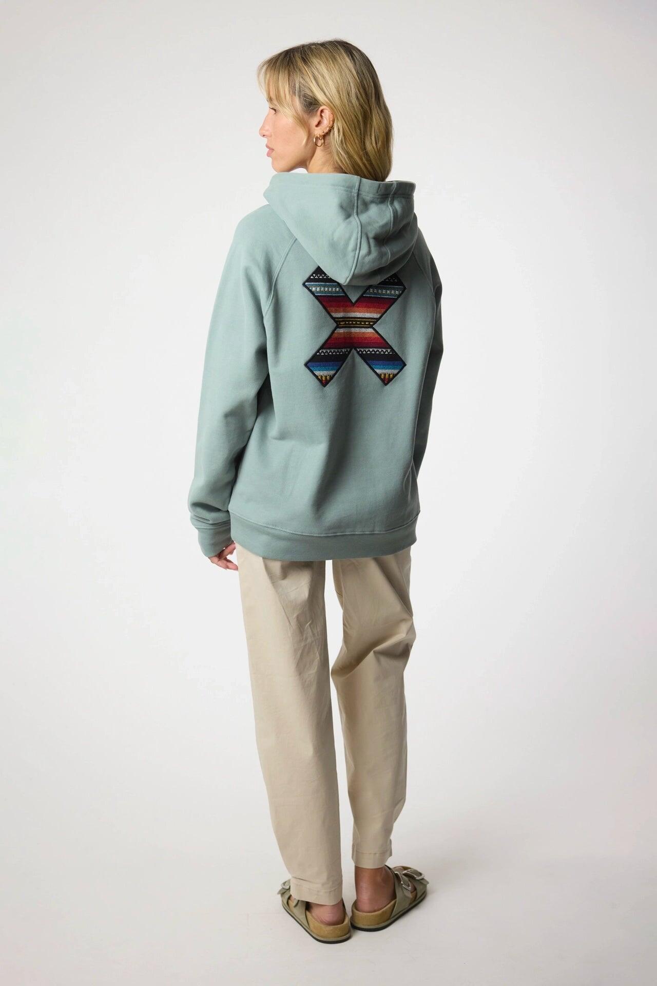 Sudadera con Capucha Blue Banana Menta de Algodón 100% Orgánico 5/7