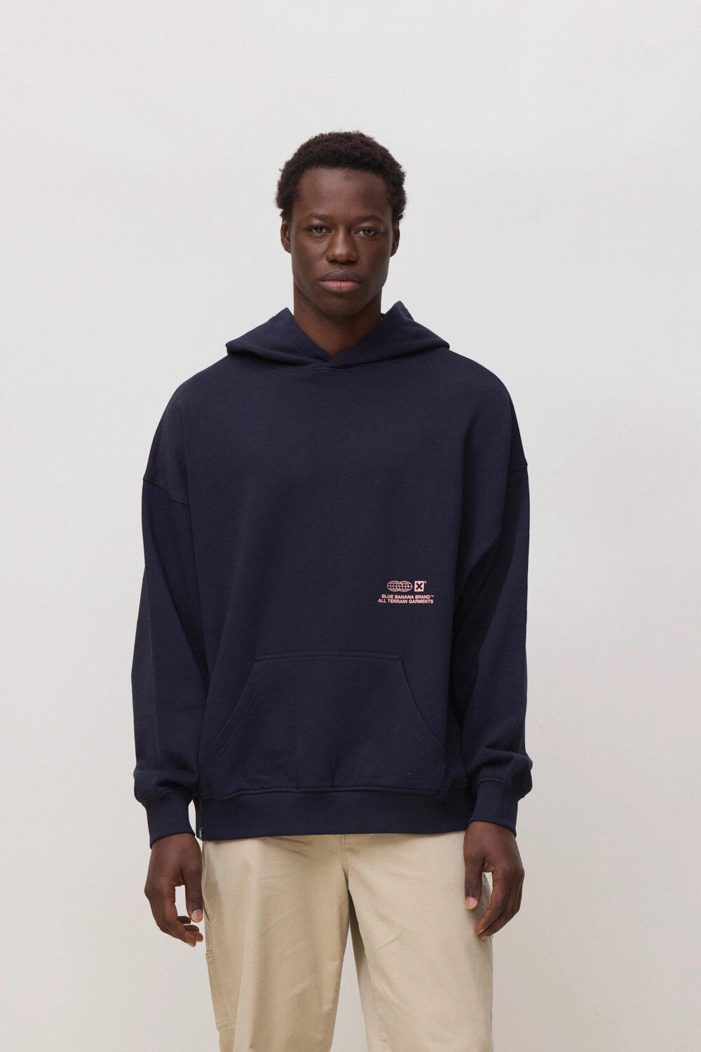 Sudadera con Capucha Blue Banana Azul Marino de Algodón 100% Orgánico 1/7