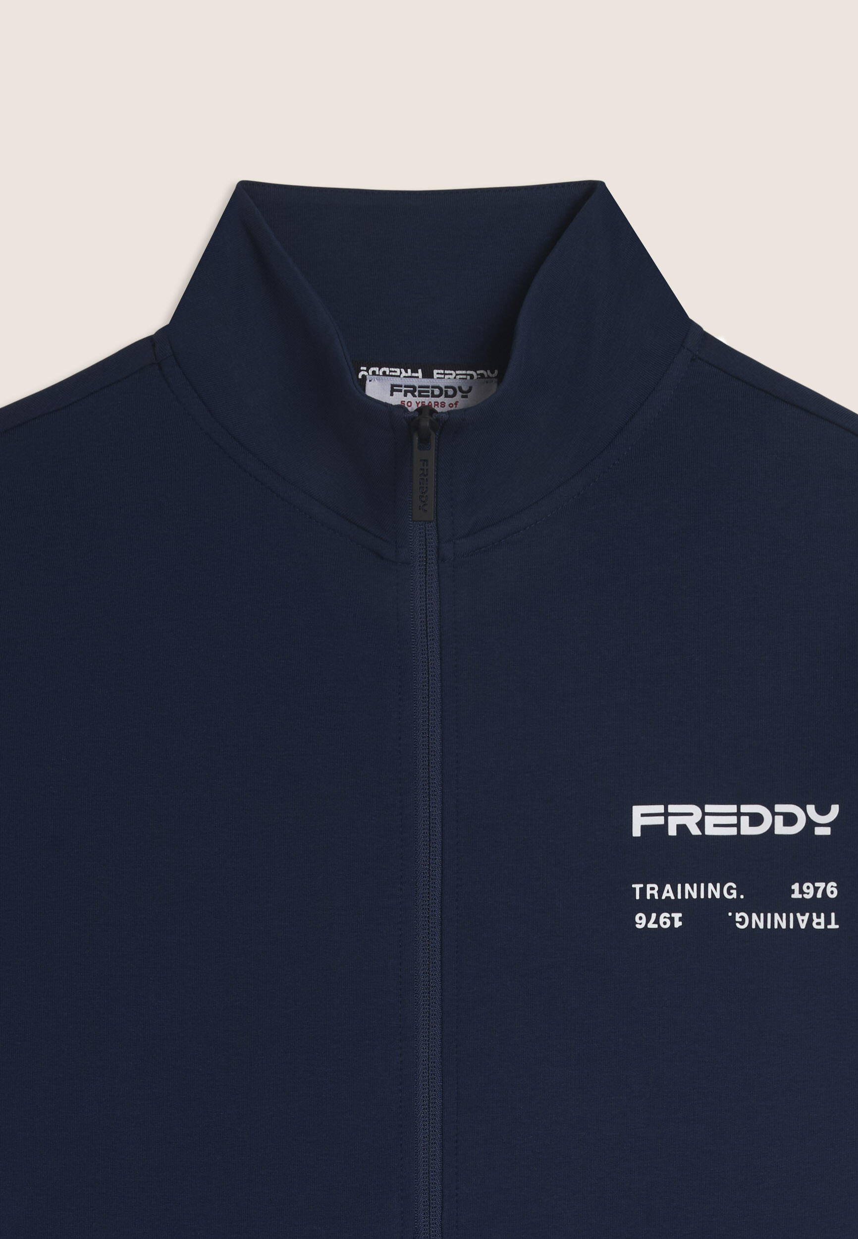 Sweat-shirt à capuche à fermeture éclair intégrale avec détails ton sur ton 3/3