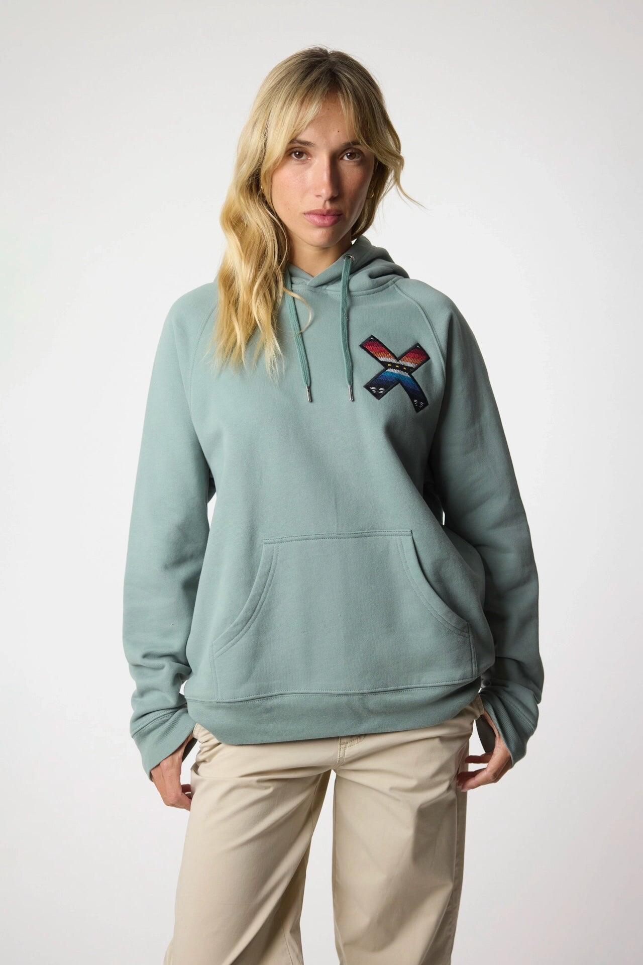Sudadera con Capucha Blue Banana Menta de Algodón 100% Orgánico 4/7