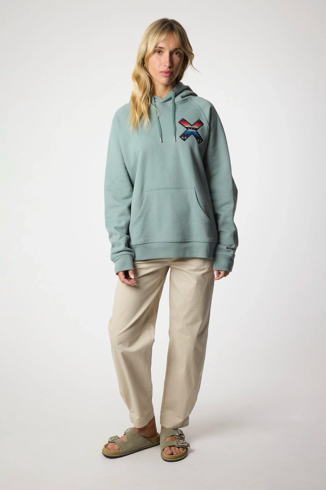 Sudadera con Capucha Blue Banana Menta de Algodón 100% Orgánico 6/7