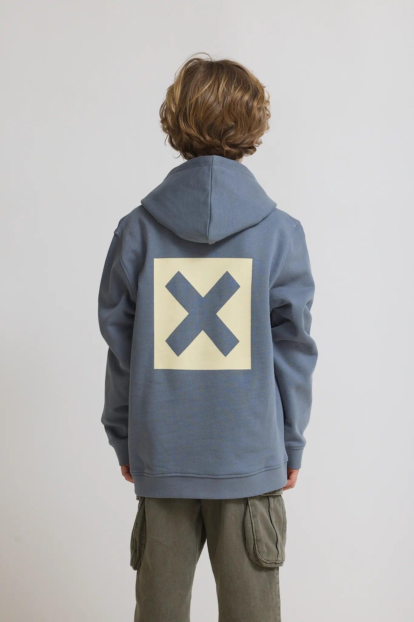 Sudadera con Capucha Kids Blue Banana Sky Blue de Algodón 100% Orgánico 2/4
