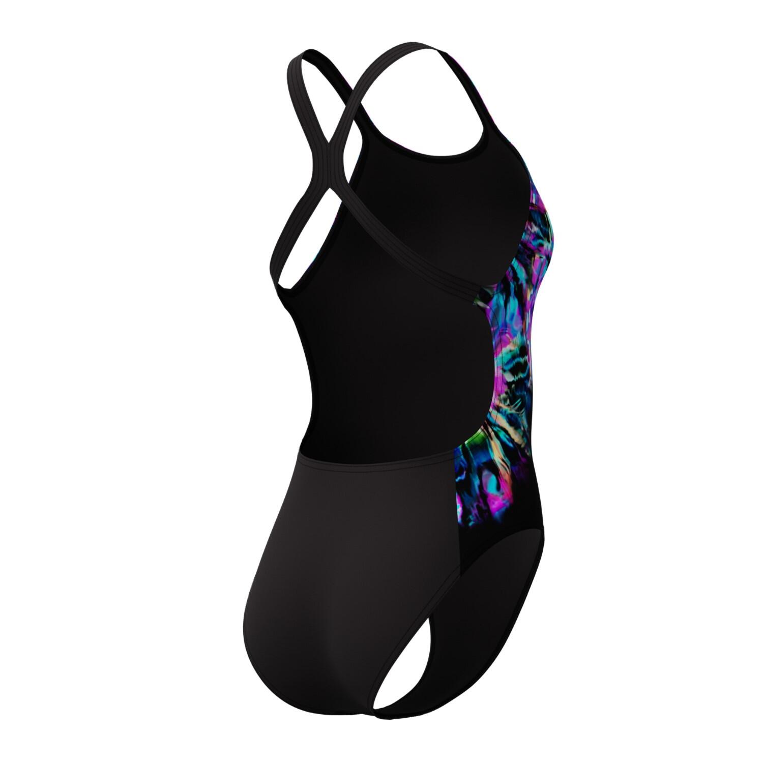 Speedo Club Training Bedruckter Powerback Badeanzug Damen 3/6
