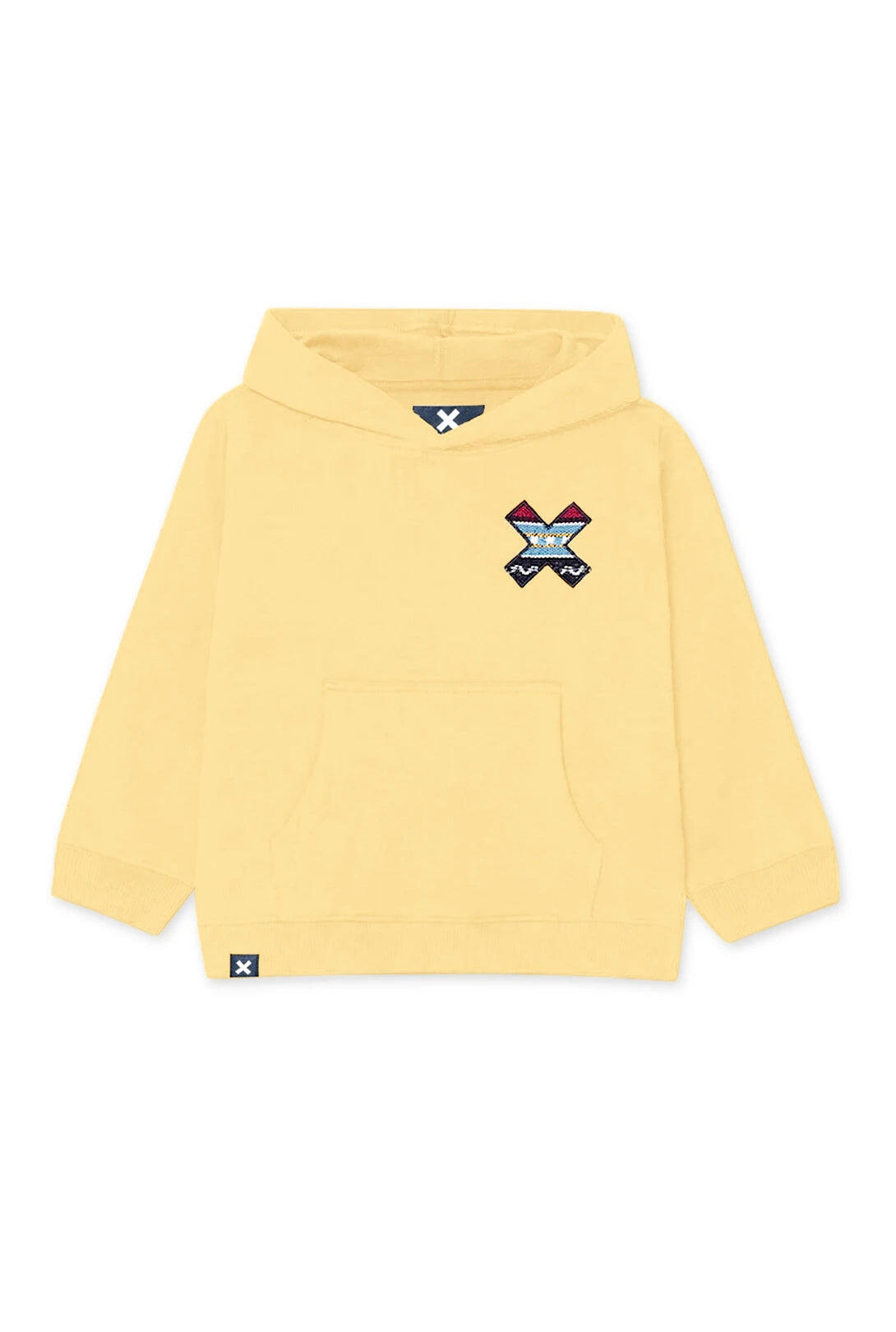 Sudadera con Capucha Kids Blue Banana Amarillo Claro de Algodón 100% Orgánico 4/4