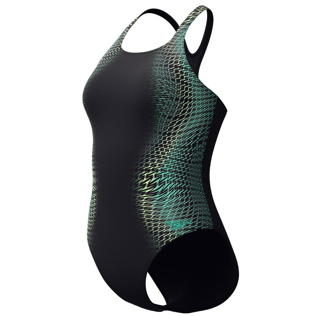 Speedo Digital Placement Medalist Swimsuit - Blue/Green