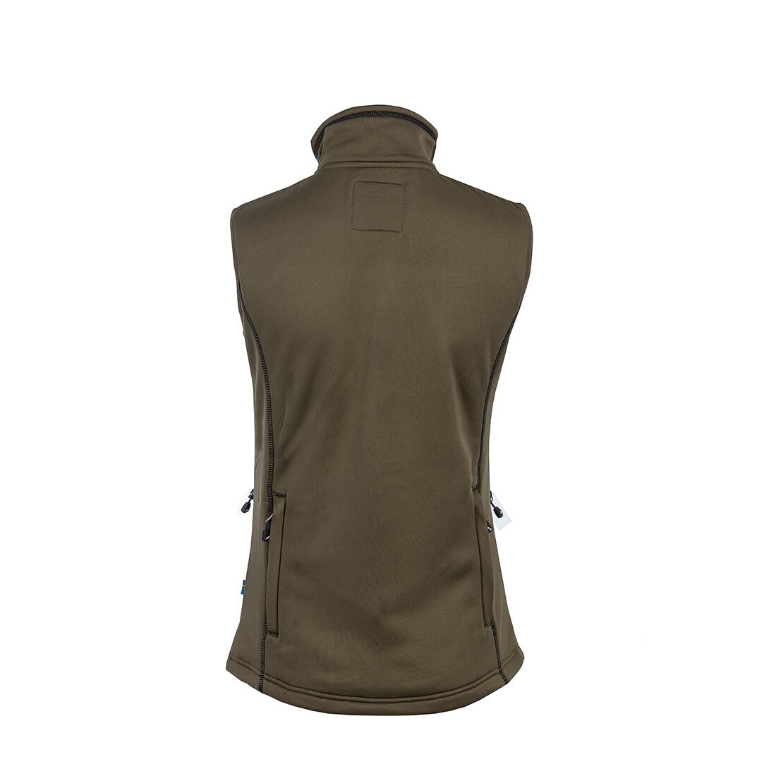 Powerfleece-Weste Damen Olivgrün 3/3
