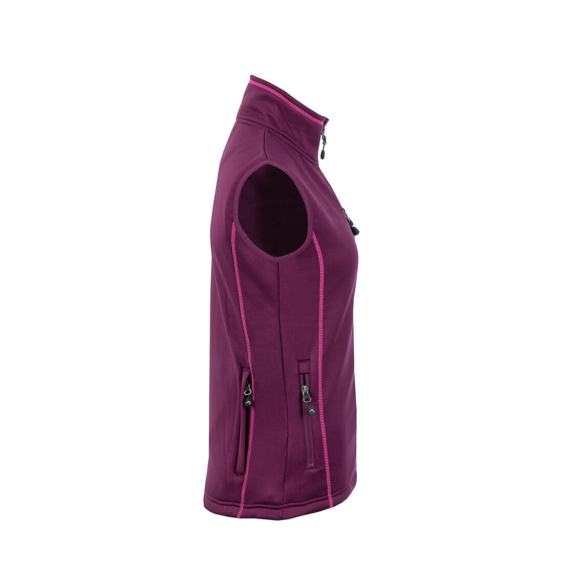 Gilet Powerfleece femme fuchsia 2/3