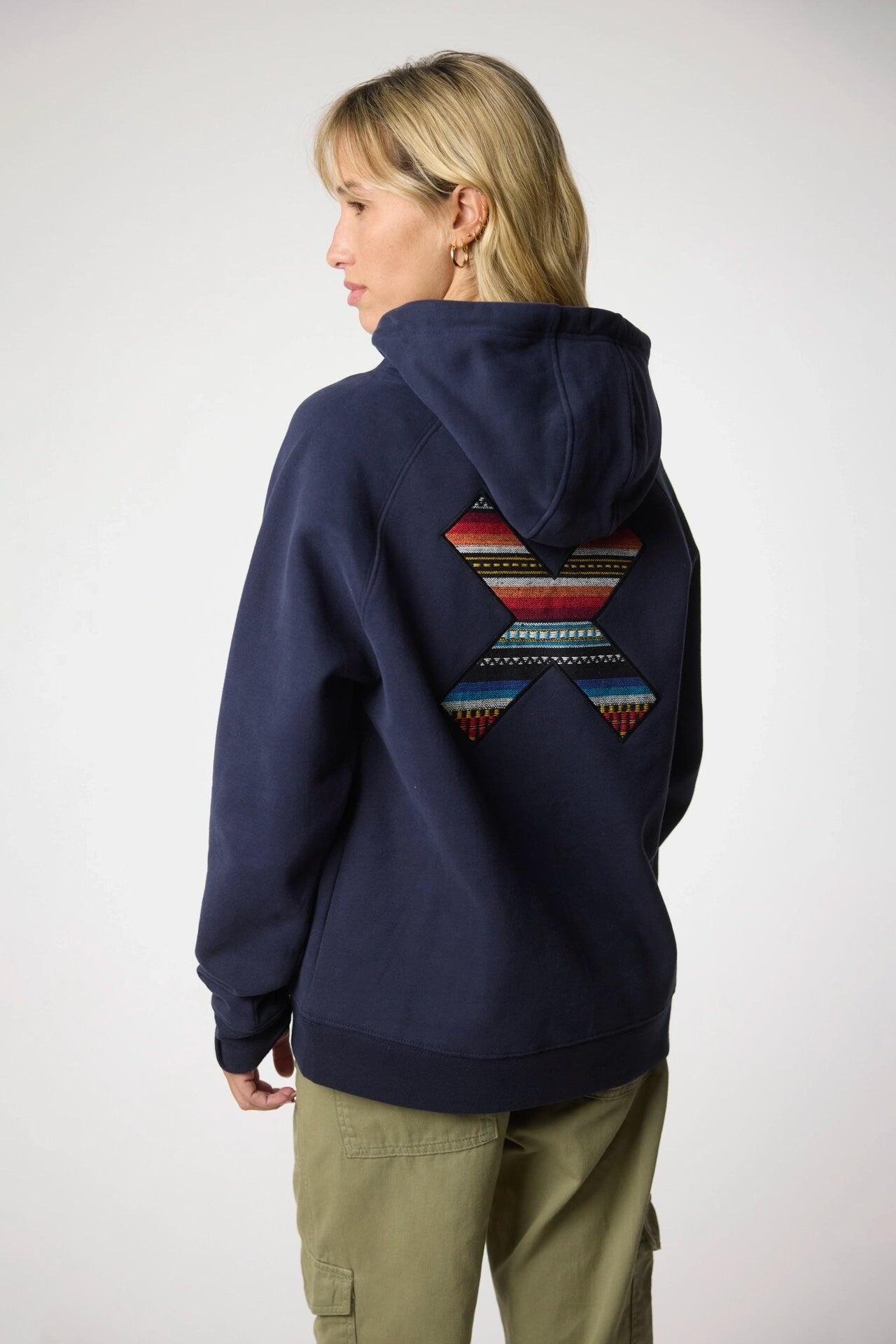 Sudadera con Capucha Blue Banana Azul Marino de Algodón 100% Orgánico 5/7
