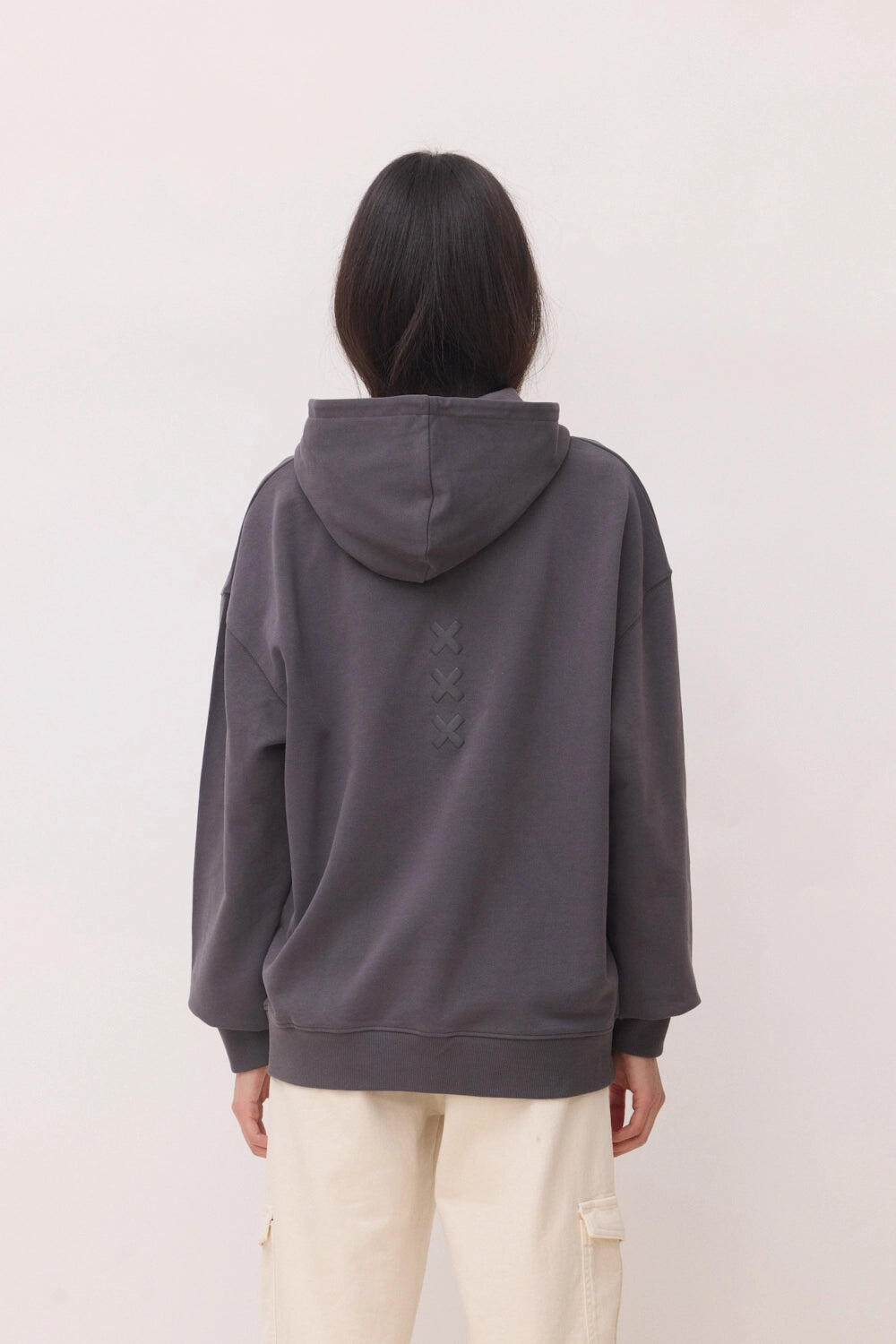 Sudadera con Capucha Blue Banana Antracita de Algodón 100% Orgánico 5/7
