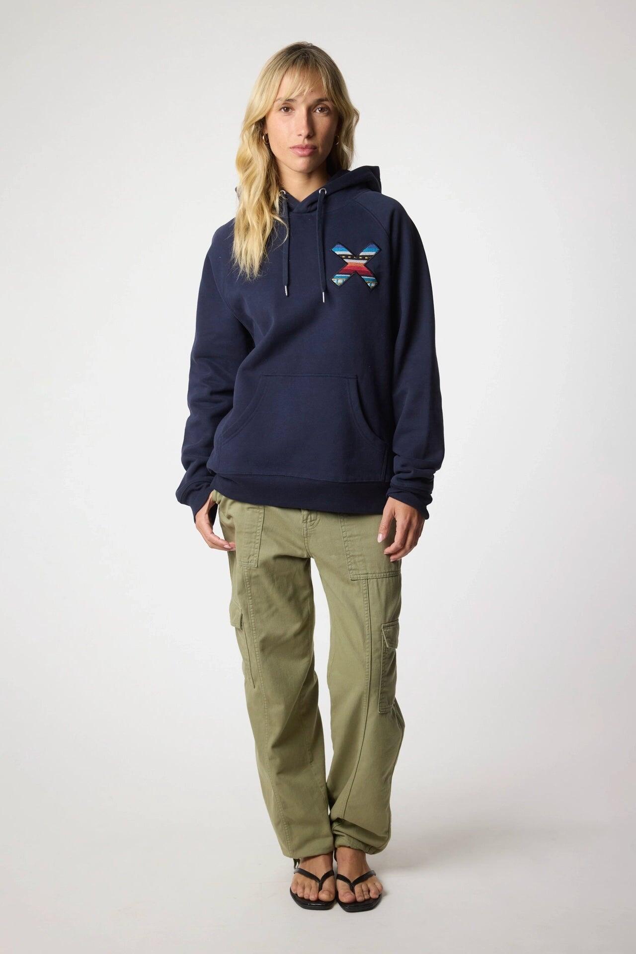 Sudadera con Capucha Blue Banana Azul Marino de Algodón 100% Orgánico 6/7