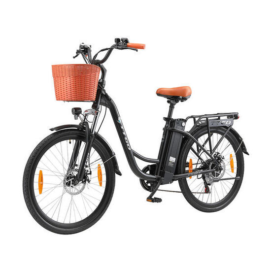 Rower elektryczny TTGO YY-26ST dla kobiet z rowerem miejskim i koszykiem
