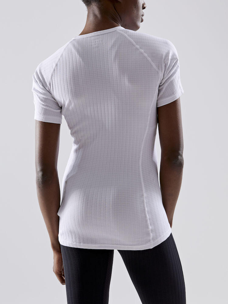 ACTIVE EXTREME X ROUND NECK SHORT SLEEVE BASELAYER WOMEN WHITE 3/3