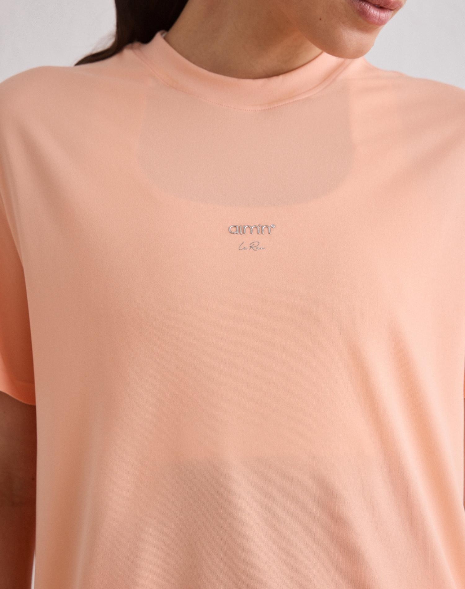 Camiseta Mujer de Correr Sin Costuras Secado Rápido Le Run Melocotón 2/5