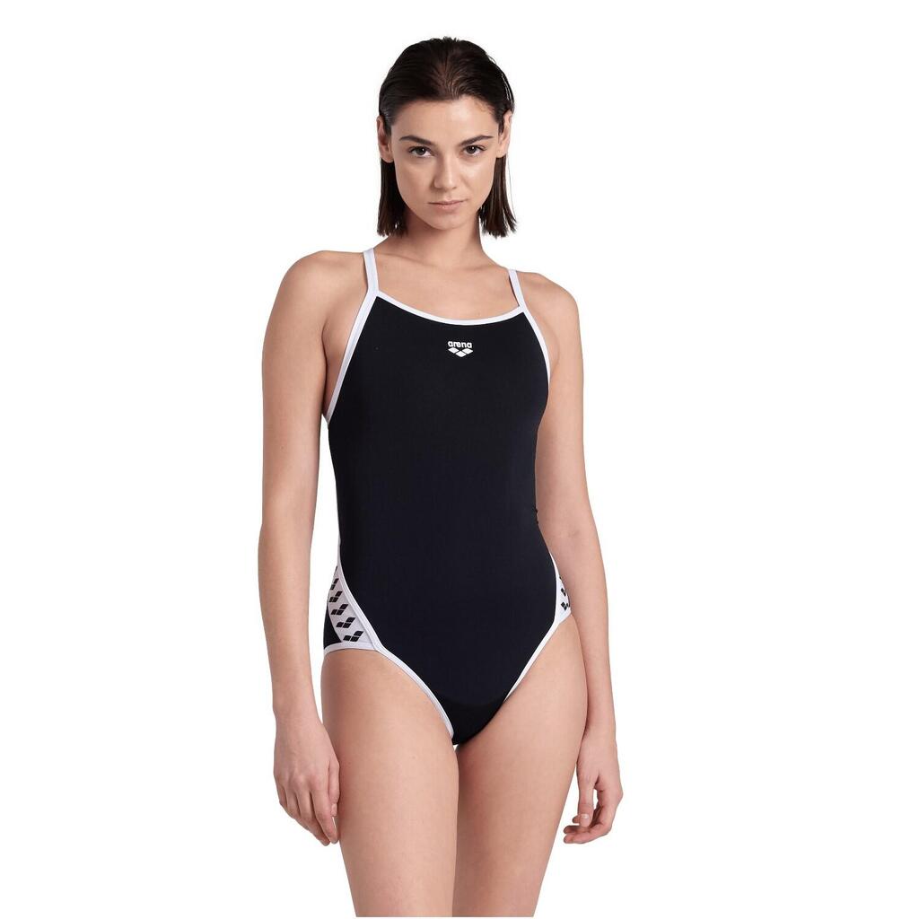 Arena Badpak Icons Super Fly Back Solid Zwart/Wit