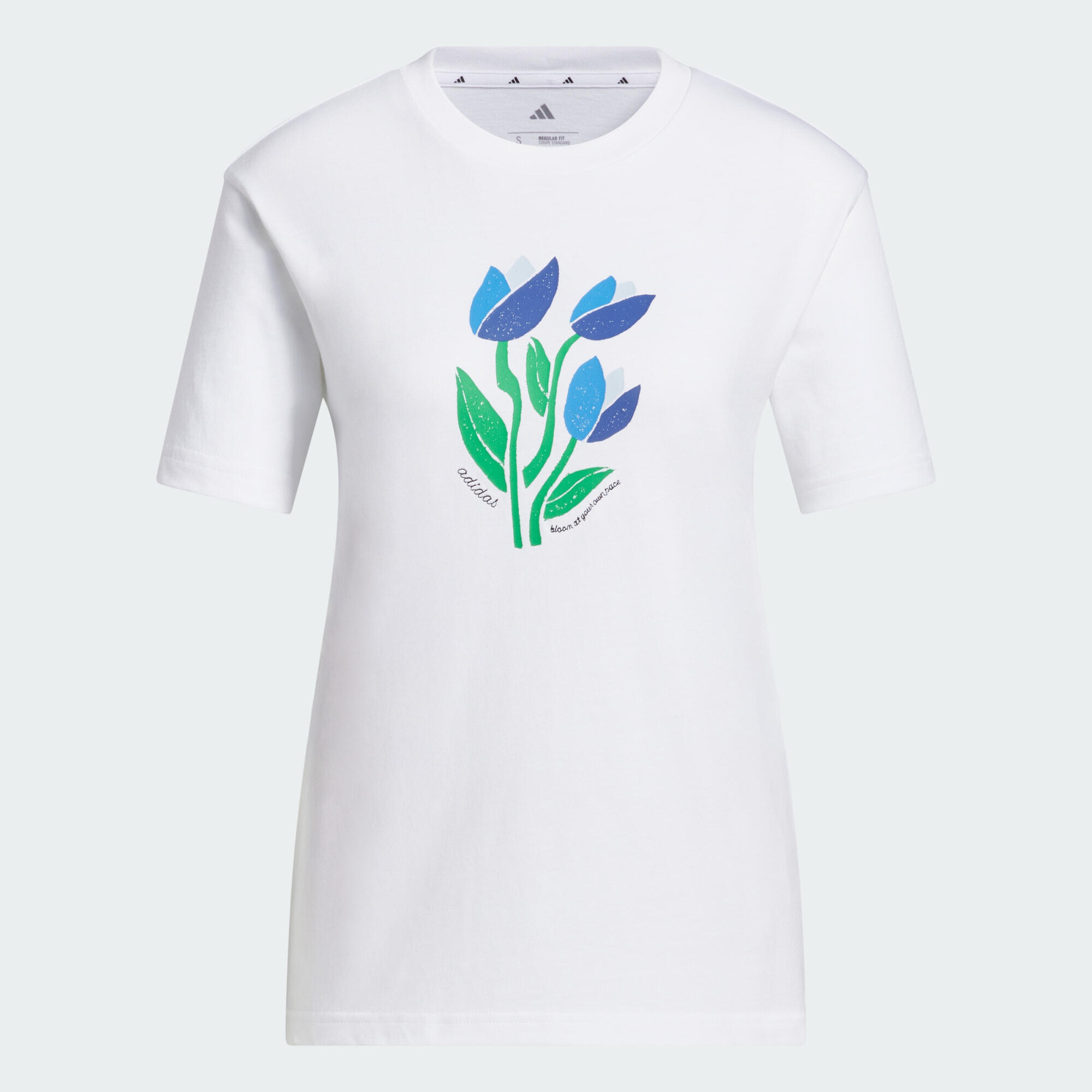 T-shirt Floral Bloom At Your Own Pace com estampado gráfico 2/5