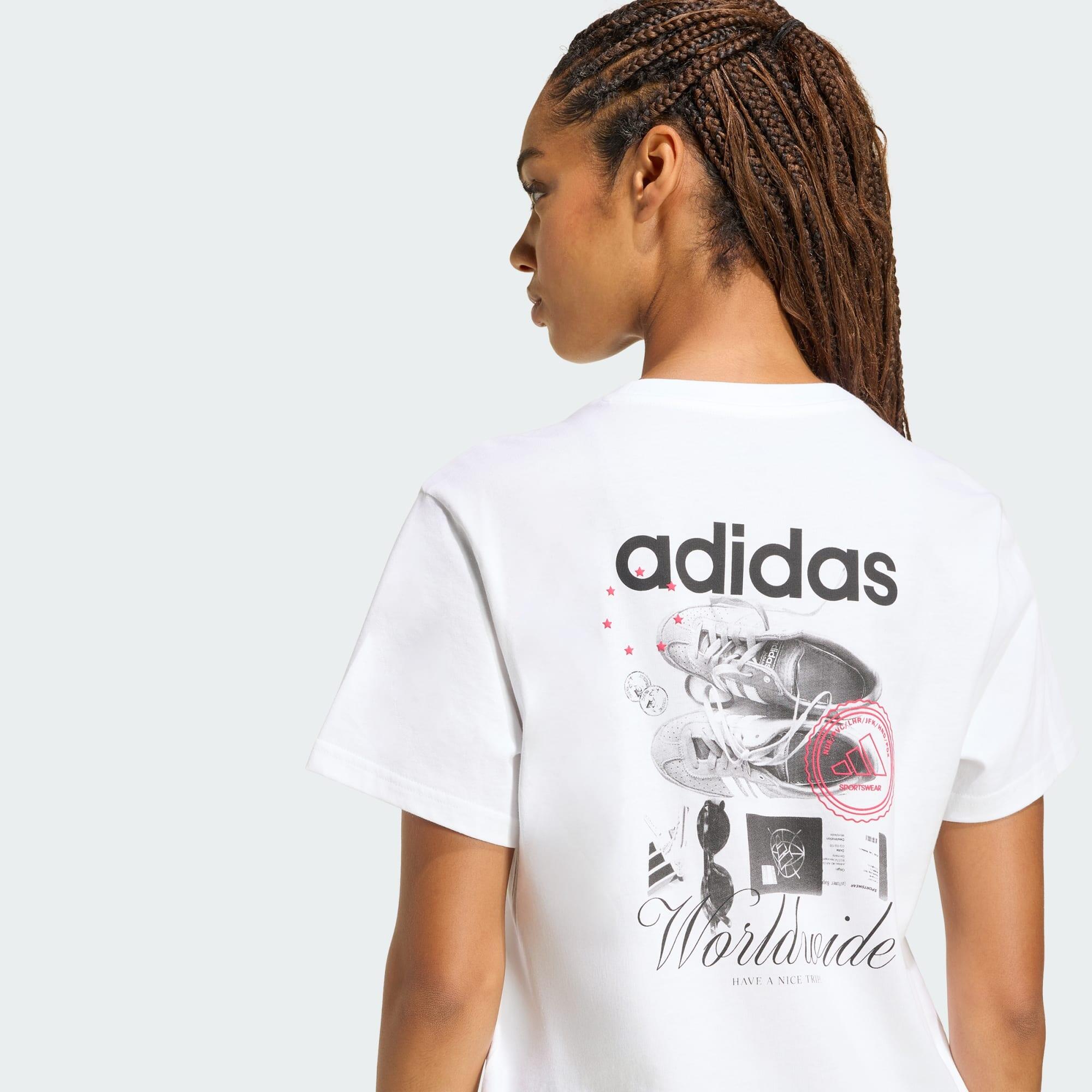TRAVEL GRAFIK T-SHIRT; LOCKER GESCHNITTEN 5/5