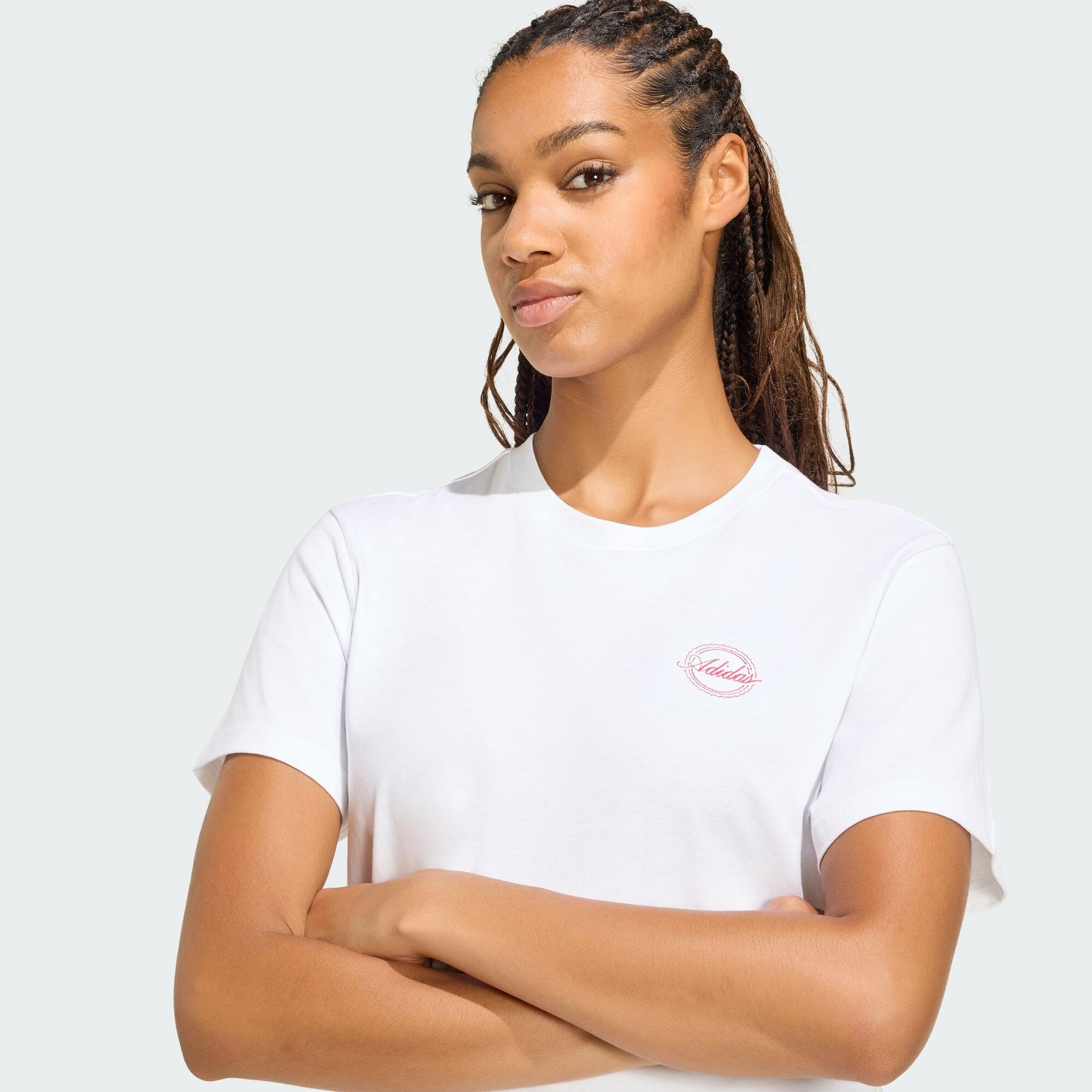 TRAVEL GRAFIK T-SHIRT; LOCKER GESCHNITTEN 4/5