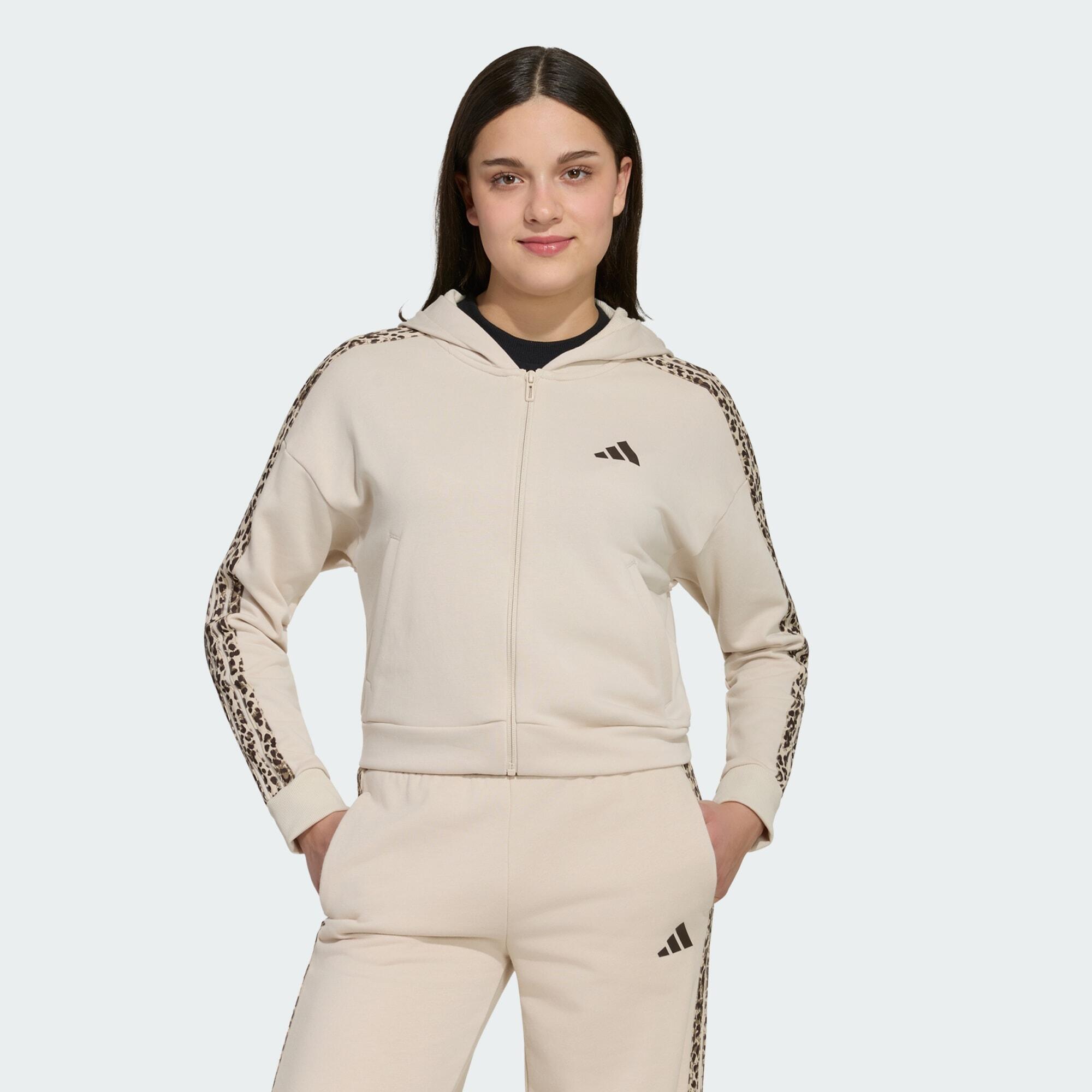 FELPA CON CAPPUCCIO SEASONALS ANIMAL CON ZIP INTEGRALE 2/5