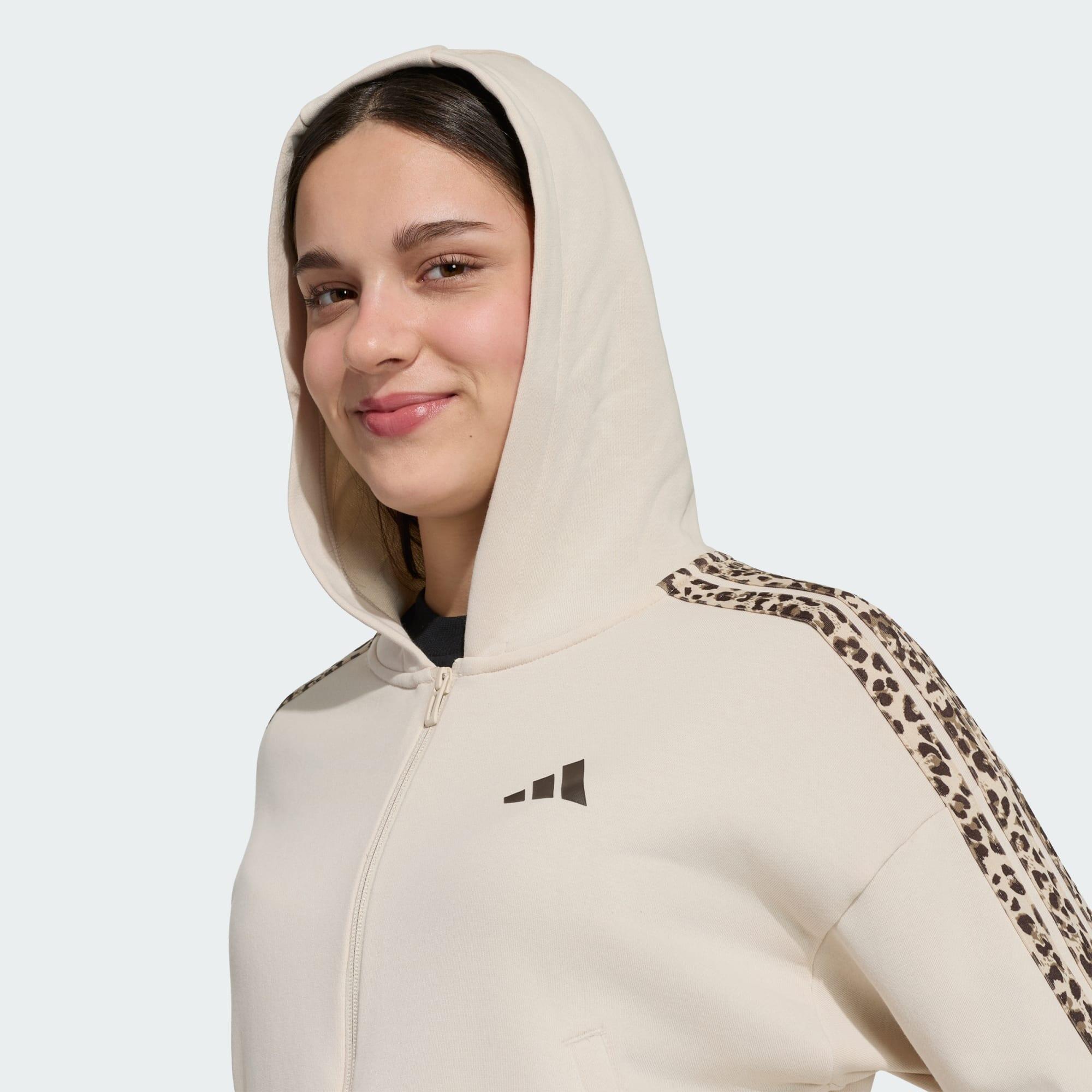 FELPA CON CAPPUCCIO SEASONALS ANIMAL CON ZIP INTEGRALE 4/5