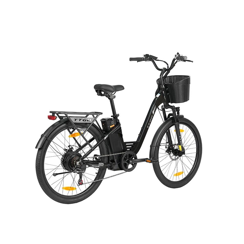 Elektrokolo TTGO C2 PRO pro dojíždění, baterie 36 V 18 Ah, Shimano 7 rychlostí 3/7