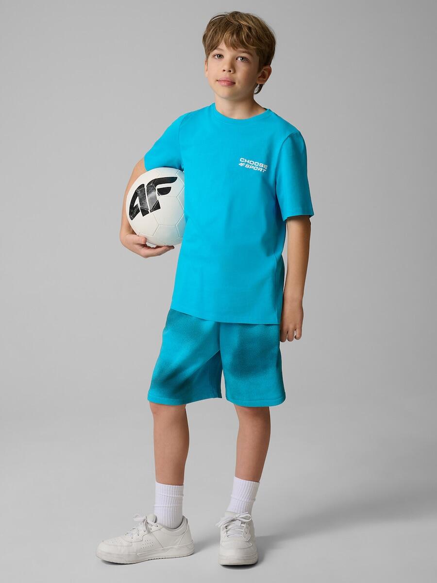 T-shirt regular z nadrukiem chłopięcy 4F 4FJRSS26TTSHM3832 3/7