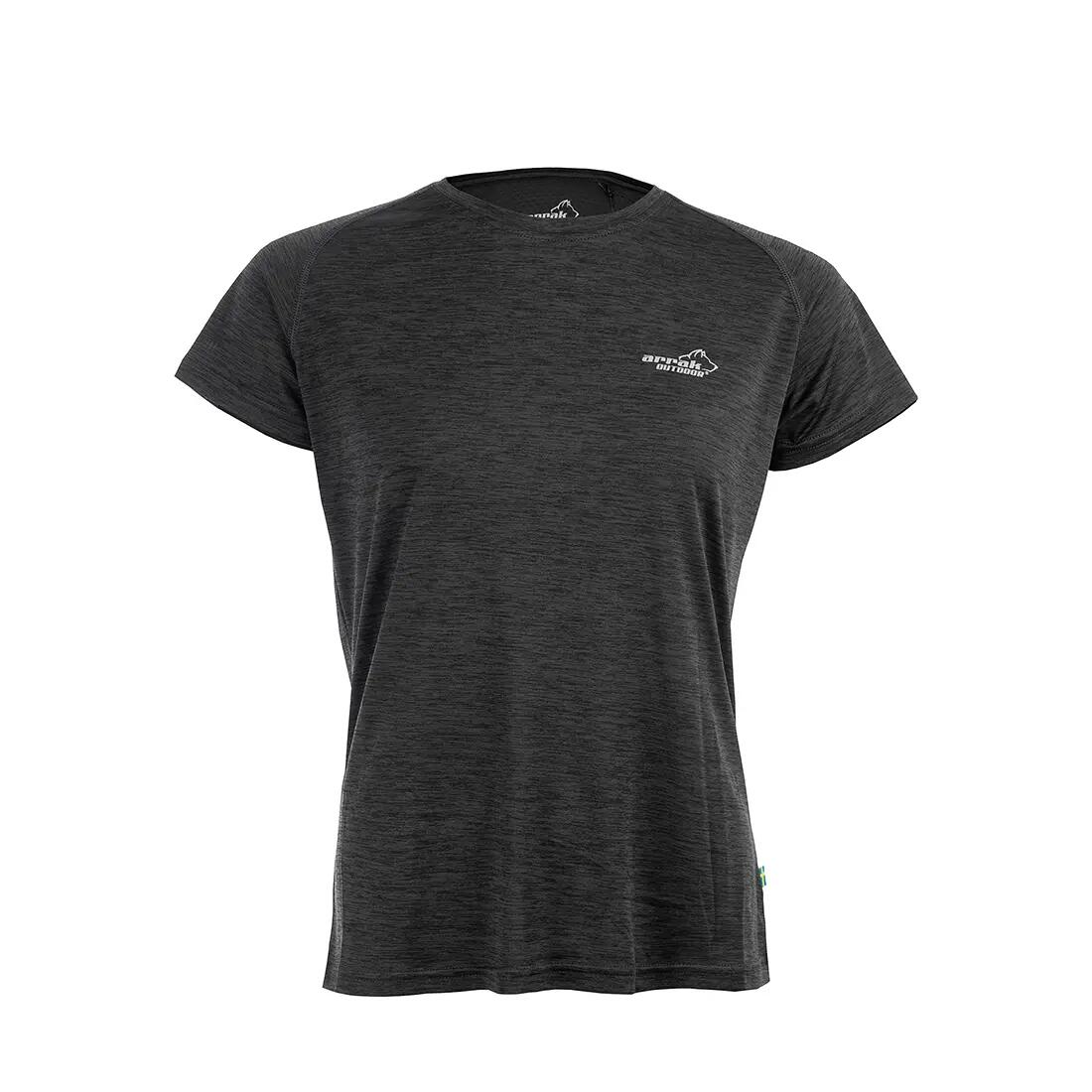 T-shirt fonctionnel Action femme noir 1/4