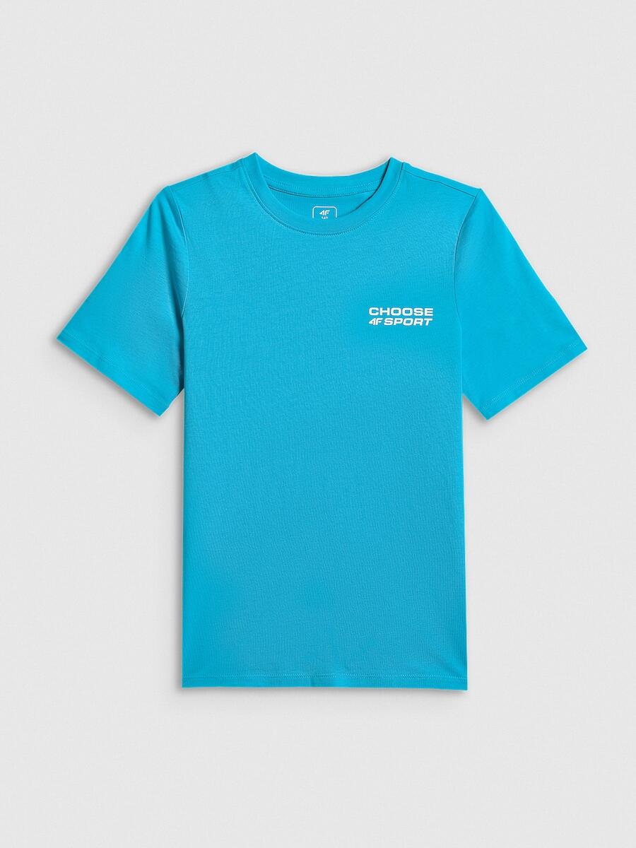 T-shirt regular z nadrukiem chłopięcy 4F 4FJRSS26TTSHM3832 7/7